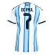Argentina Rodrigo De Paul #7 Replike Domaci Dres za Ženska SP 2026 Kratak Rukav
